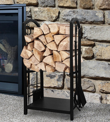 Amagabeli Garden & Home BL0001 Fireplace Log Rack with 4 Tools - Bestadvisor
