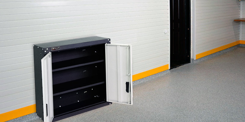 Homak GS00727021 2 Door Wall Cabinet with 2 Shelves, Steel in the use - Bestadvisor