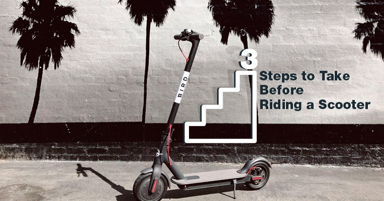3 steps to take before riding an electric scooter