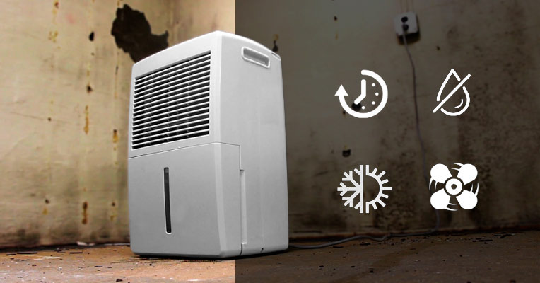 Choosing the right size dehumidifier for a basement