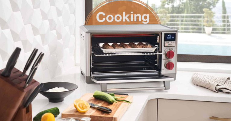 Cooking with a convection toaster oven