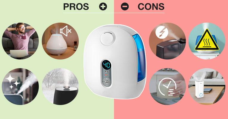 Warm mist humidifiers: pros and cons