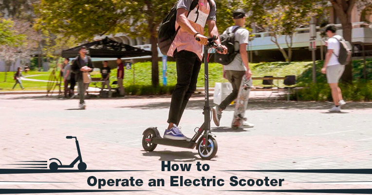 How to operate an electric scooter