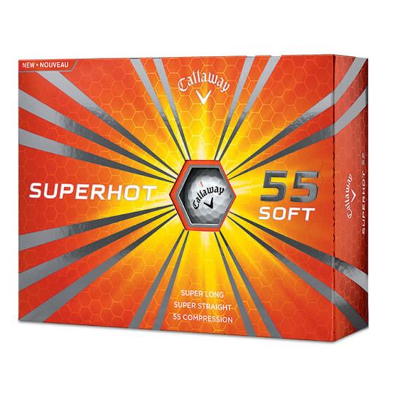 Callaway Superhot 55 Golf Balls, Prior Generation, (One Dozen)