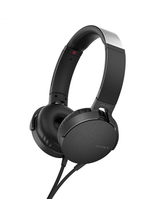 Sony MDR-XB550AP Extra Bass On-Ear Headphone, Black (2017 model)