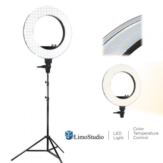 LimoStudio Ring Flash Light with Diffusion plate