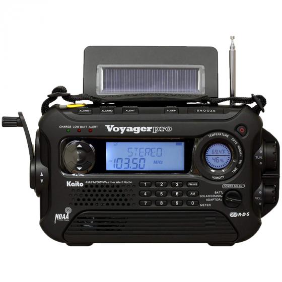 Kaito KA600 Digital Solar Dynamo Crank Wind Up AM/FM/LW/SW & NOAA Weather Emergency Radio