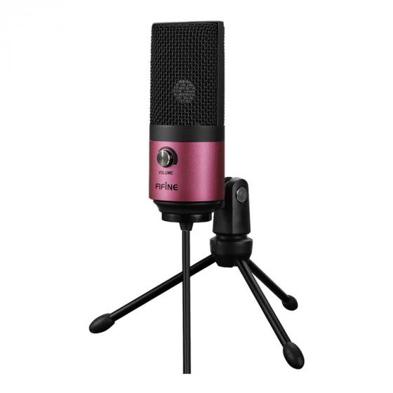 Fifine K669 USB Podcast Condenser Microphone Recording On Laptop