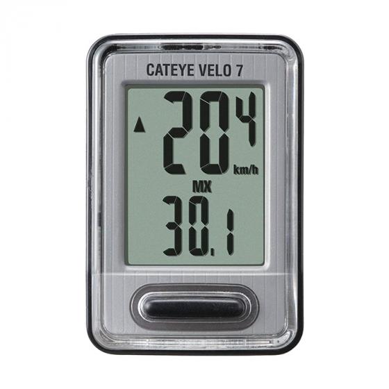 CatEye Velo 7 (CC-VL520) Bike Computer - Speedometer and Odometer