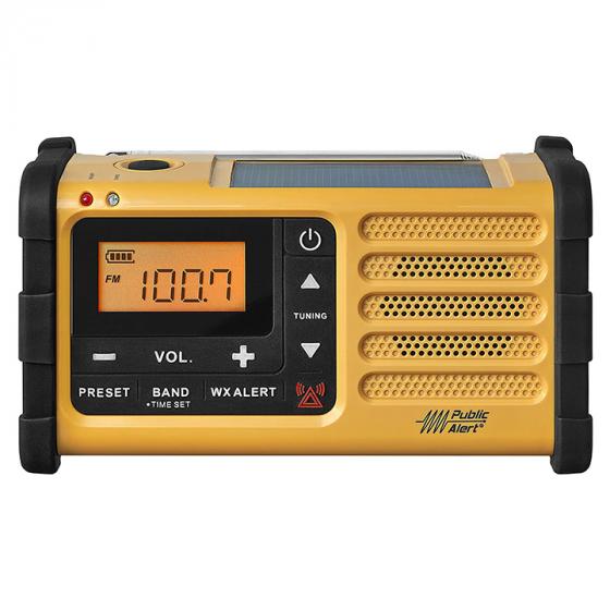 Sangean MMR-88 AM/FM/Weather+Alert Emergency Radio. Solar/Hand Crank/USB/Flashlight, Siren, Smartphone Charger