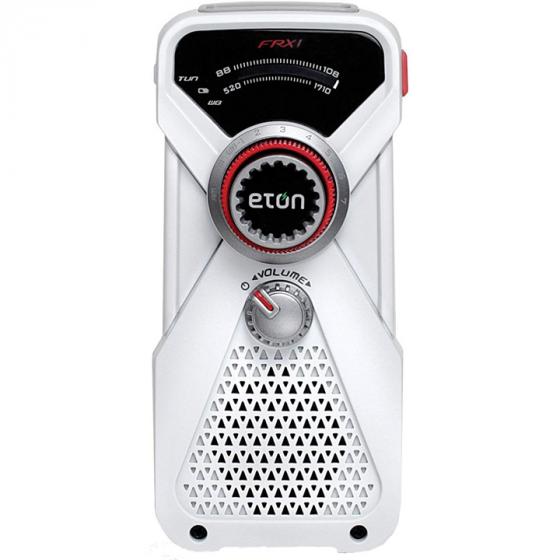 Eton FRX1 Hand Turbine AM/FM Weather Radio and LED Flashlight - White