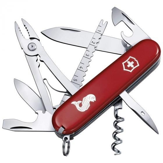 Victorinox Angler Swiss Army Knife, Red (1.3653.72)