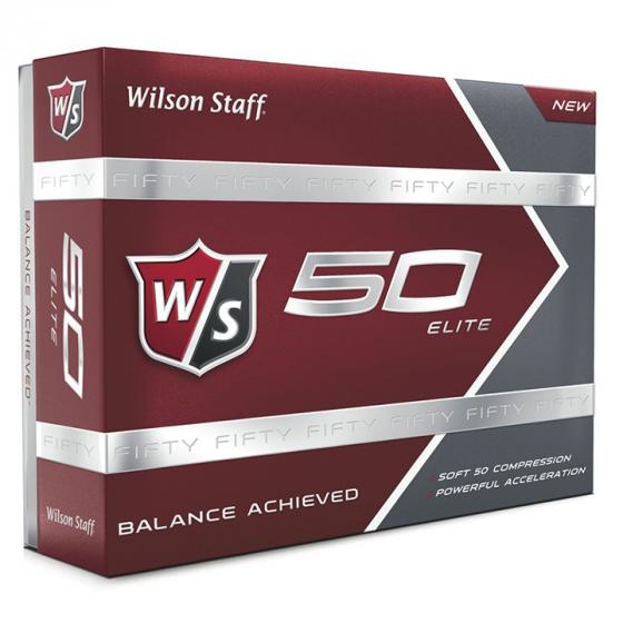 Wilson Staff 50 Elite Golf Balls, Pack of 12