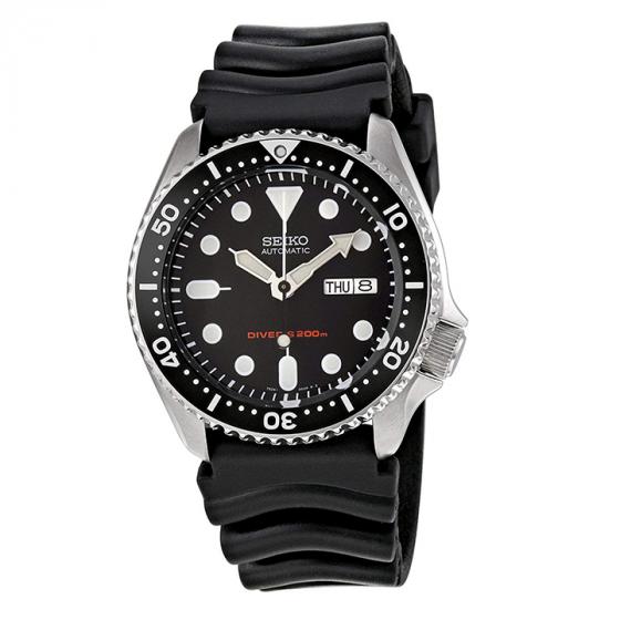 Seiko SKX007K Men's Automatic Analogue Watch with Rubber Strap