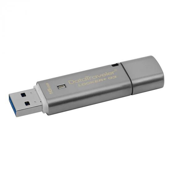 Kingston DataTraveler Locker + G3 USB 3.0 with Personal Data Security and Automatic Cloud Backup