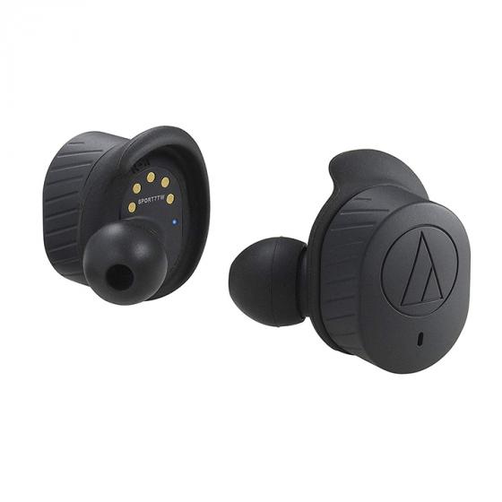 Audio-Technica SPORT7TWBK SonicSport Wireless In-Ear Headphones, Black