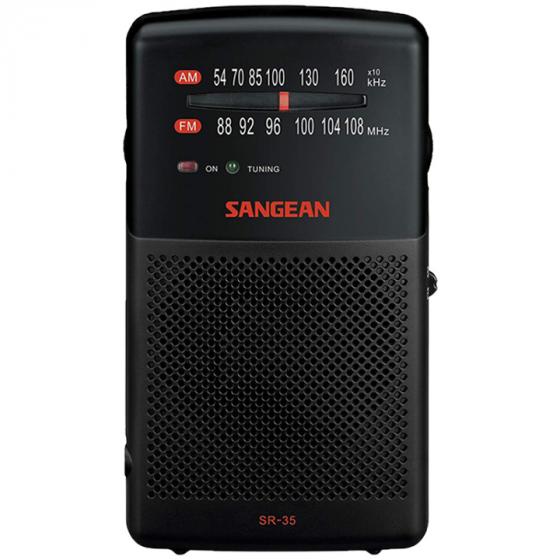 Sangean SR-35 AM/FM Analog Pocket Radio with Built-in Speaker