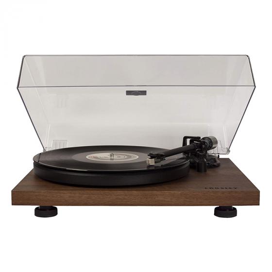 Crosley C6 (C6A-WA) Belt-Drive Turntable with Built-in Preamp and Adjustable Tone Arm, Walnut