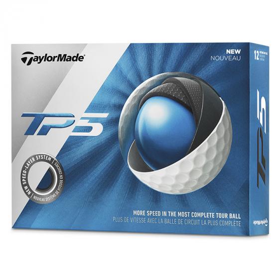 TaylorMade TP5 Golf Balls, White (One Dozen)