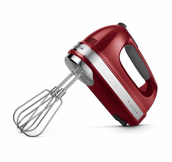 KitchenAid KHM920 9-Speed Hand Mixer Candy Apple Red