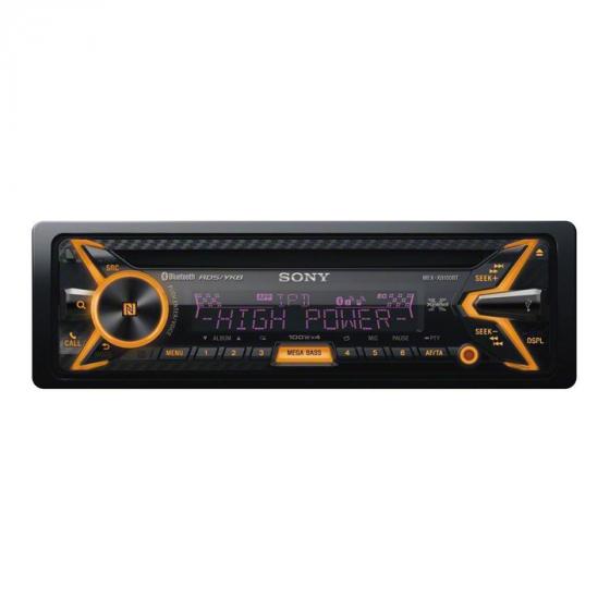 Sony MEX-XB100BT Single DIN Hi-Power Bluetooth in-Dash CD/AM/FM/SiriusXM Ready Car Stereo