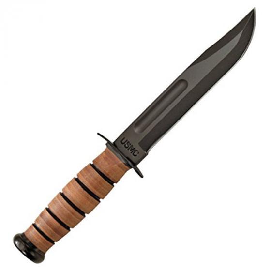 Ka-Bar Knife (KB-1217) Full Size US Marine Corps Fighting Knife, Straight