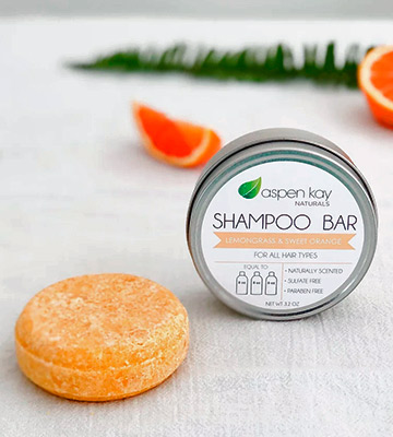 Review of Aspen Kay Naturals All Hair Types Citrus Solid Shampoo Bar