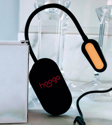 Review of Hooga Rechargeable LED Book Light 1 Color Mode| 3 Brightness Level