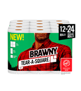 Brawny Tear-A-Square 3 Sheet Size Options