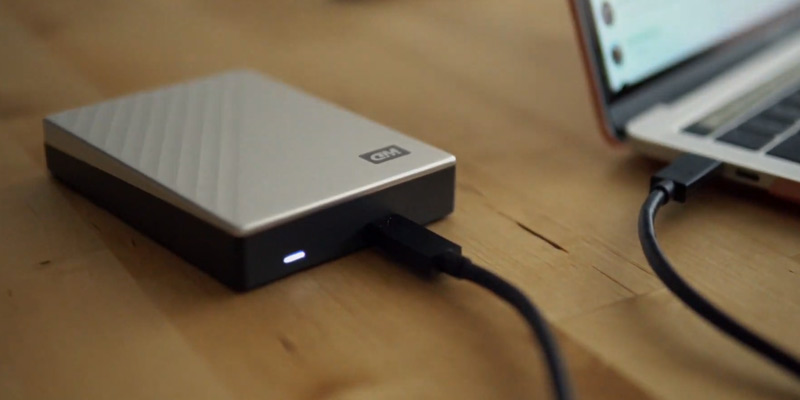 WD My Passport Ultra External Hard Drive for Mac (USB-C) in the use