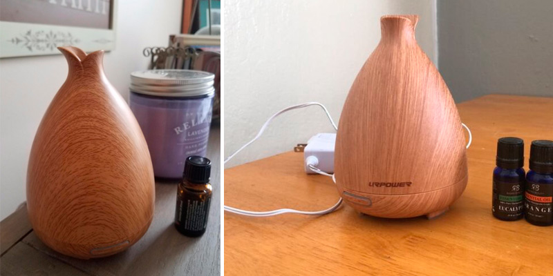 Review of URPOWER 150ml Wood Grain Ultrasonic Essential Oil Diffuser