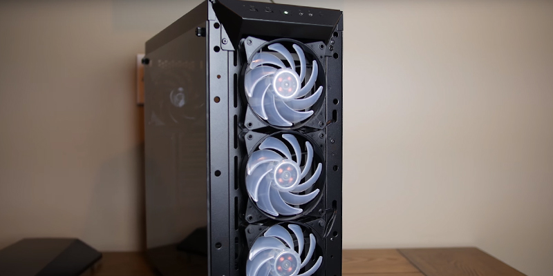 Review of Cooler Master MasterBox Pro 5 (MCY-B5P2-KWGN-01) Mid-Tower PC Case, 3 RGB Fans 120mm Temper Glass Side Panel