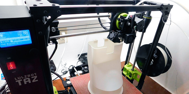 LulzBot TAZ 6 3D Printer in the use