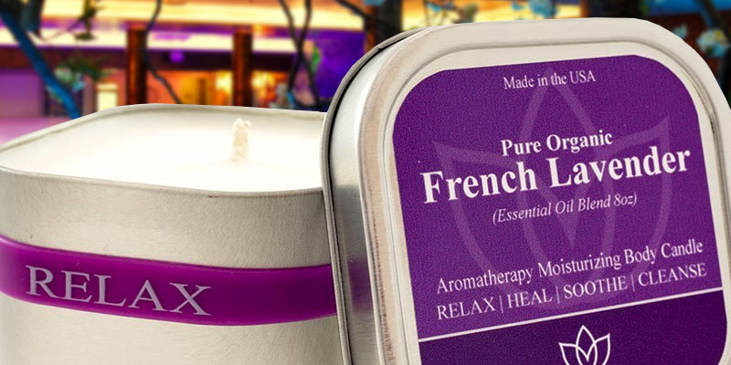 Earth Essence Massage Oil Candle in the use - Bestadvisor