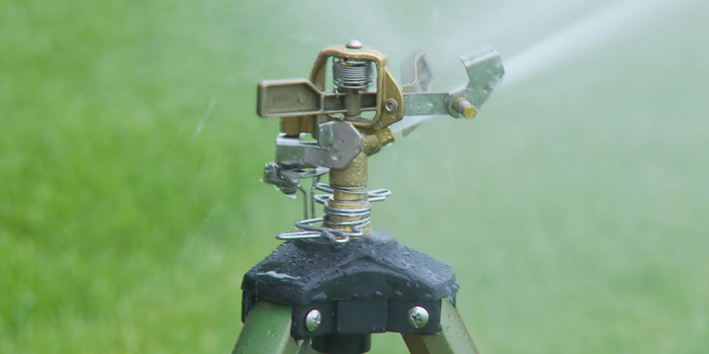 Review of Orbit 56667N Zinc Impact Sprinkler on Tripod Base