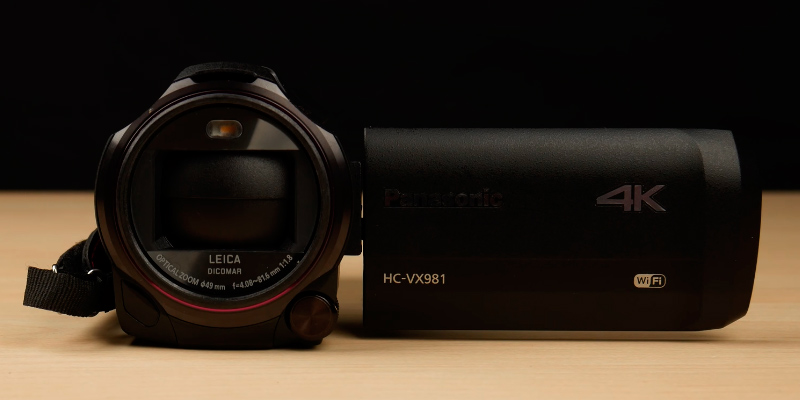 Panasonic HC-VX981K 4K Camcorder in the use