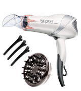 Revlon Tourmaline Ionic Infrared Hair Dryer with Hair Clips