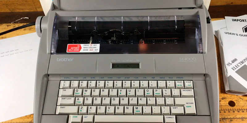 Review of Brother SX-4000 Electronic Typewriter