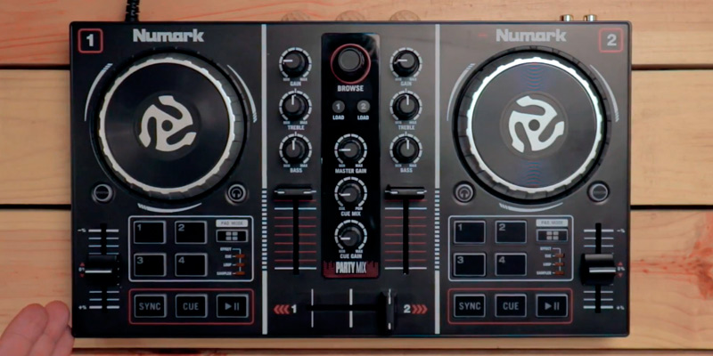 Review of Numark Party Mix DJ Controller (DJ Lights Built-in Light Show)