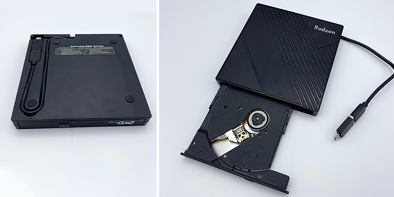 Rodzon A11 External CD Drive Type C USB 3.0 Portable CD DVD in the use - Bestadvisor