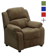 Flash Furniture BT-7985-KID-MIC-BRN-GG Deluxe Heavily Padded Microfiber Kids Recliner