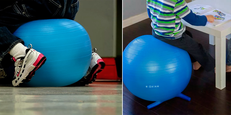 Gaiam Stay-N-Play Balance Ball in the use