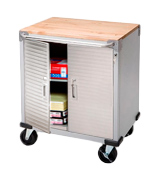 Seville Classics UHD20227B Rolling Storage Cabinet