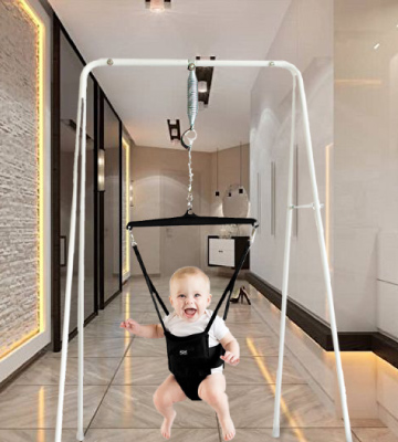 Review of Jolly Jumper 52 Inches Frame Stands Baby Exerciser/ Jumper