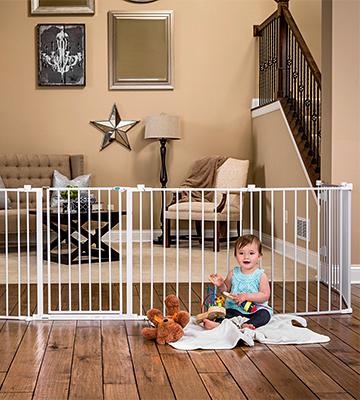 Safetots Narrow Self Closing Baby Gate Pressure Fix Baby Safety Gate 68.5cm-75cm 