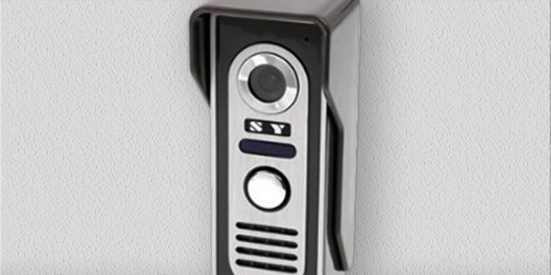 Docooler LCD Home Security Video Door Phone Intercom in the use