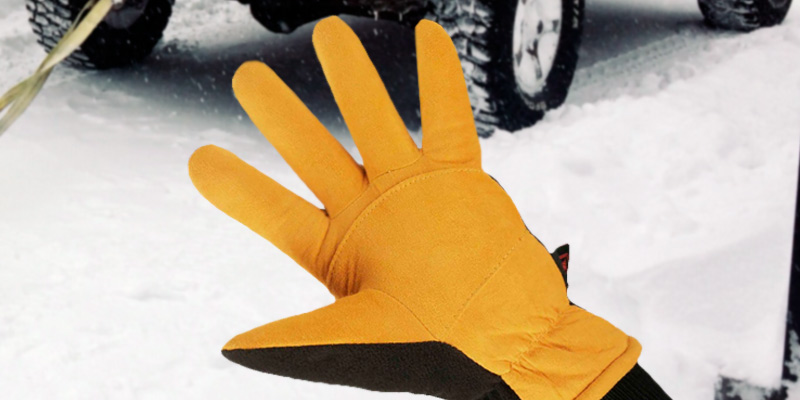 Review of OZERO Deerskin Suede Leather and Windproof Membrane Cold Proof Thermal Gloves