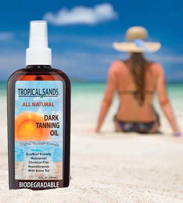 Review of Tropical Sands Dark Tanning Oil Coconut Oil for Tanning Bed
