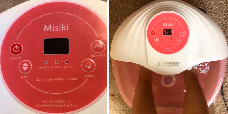Misiki Foot Spa Foot Bath Massager in the use