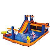 Blast Zone Pirate Bay Inflatable Combo Water Park and Bounce